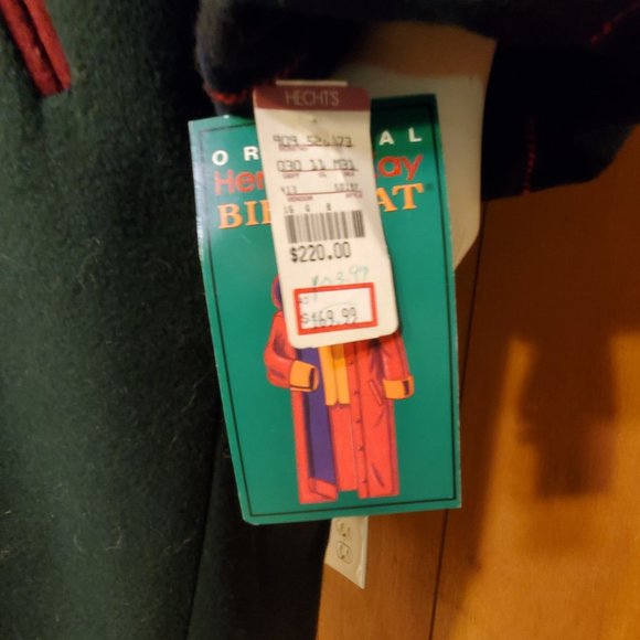 NWT Forecaster Bib-Coat Vintage Wool Trench Coat Women's Size 14 - Picture 14 of 16